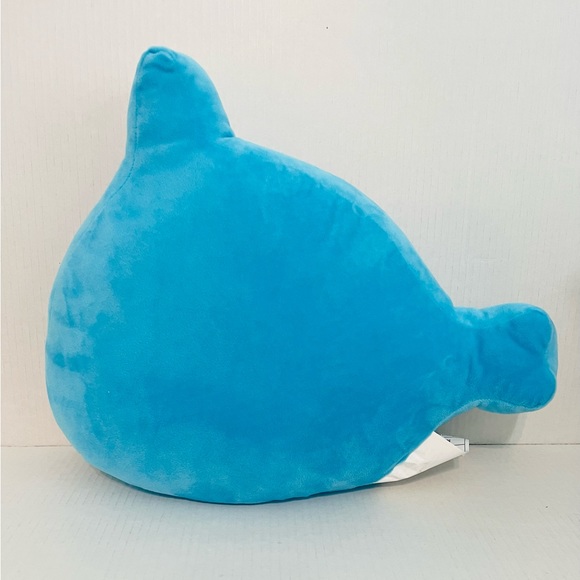 NWT JUSTICE Girl Narwhal Unicorn of Sea Flip Sequin Throw Pillow Bed Decor Blue - Picture 2 of 5